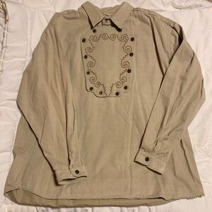 Vintage Wahmaker frontier clothing western inspired long sleeve dress shirt